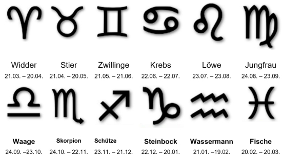 Sternzeichen Edelstahl Ohrstecker